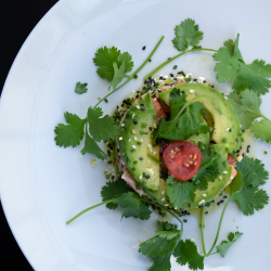 Tartare de saumon avocat et guacamole 