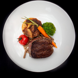 Filet de boeuf rossini gratin de macaroni