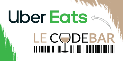 Votre bar restaurant "Le Code Bar" est disponible en livraison à domicile via Uber Eats